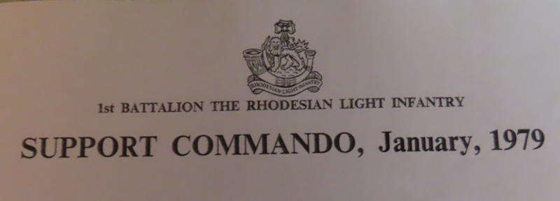 Rhodesia-Bush War-1st Battalion Rhodesian Light Infantry (RLI)-Support Commando Jan. 1979 Copy Photo