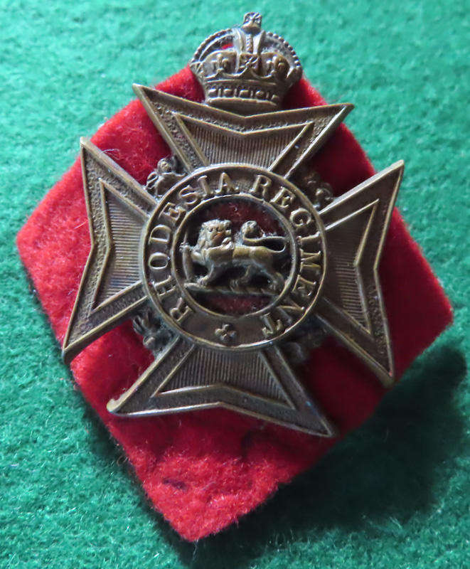 Rhodesia  -WWII -  Rhodesia Regiment Cap Badge