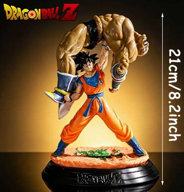 Goku and Nappa Figures - 21cm - Classic Scene