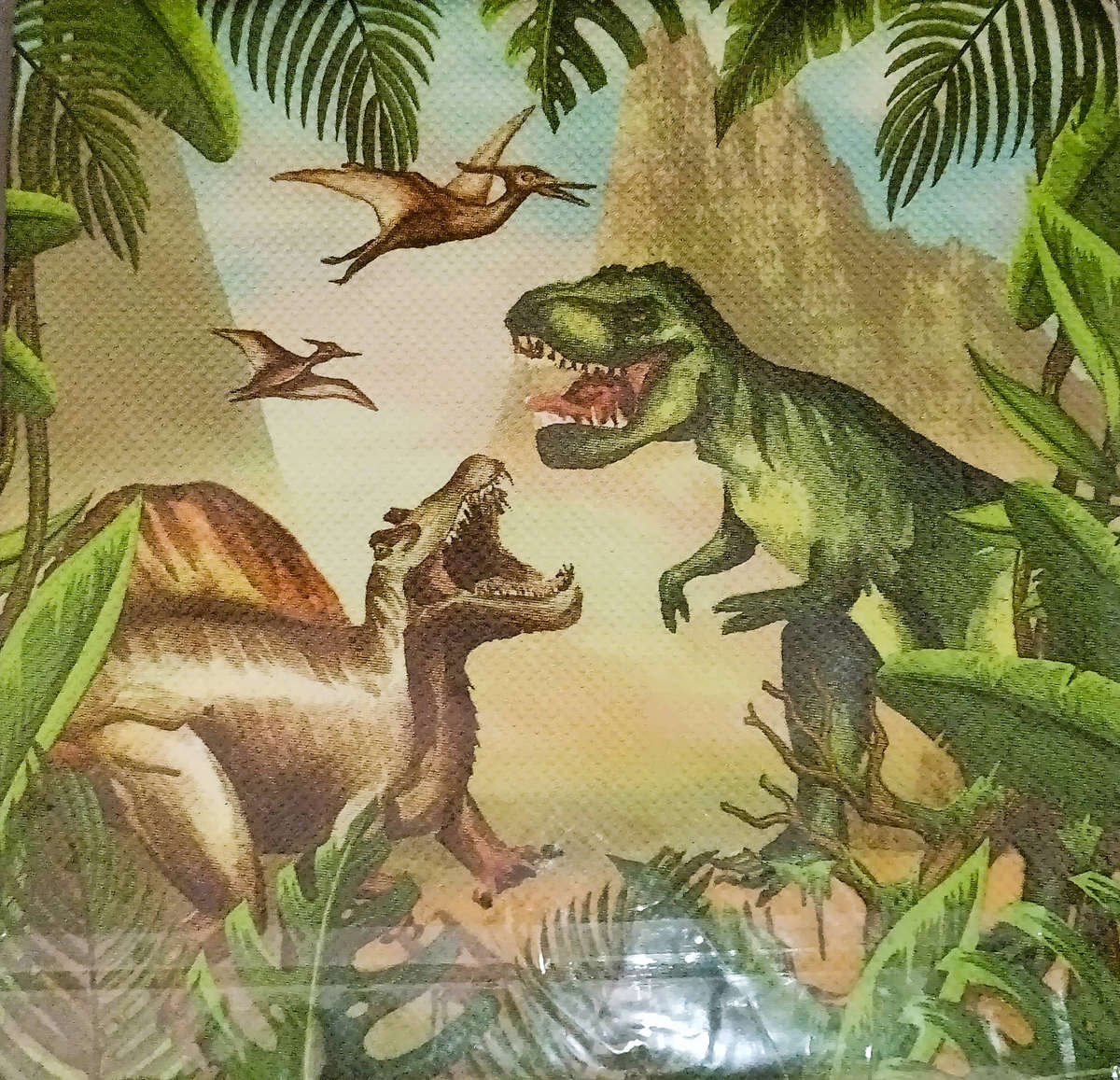 Jurassic Dinosaur Napkins  TRex Party Napkins  Jungle Dino Tableware (20pcs)