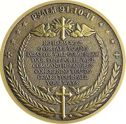 Beautiful Archangel Michael Watches Over Us Medallion