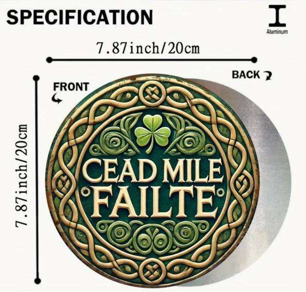 Irish Cead Mile Failte sign