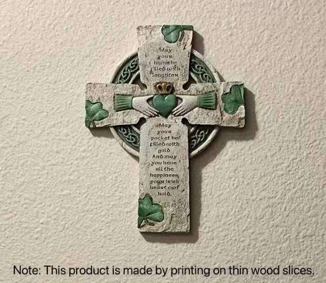 Irish Blessing Cross for St Patrick's Day and Easter