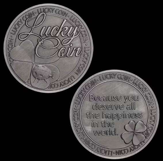  LUCKY COIN  GOOD FORTUNE EDITION (Antique look and feel)