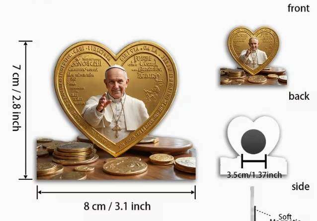 POPE JOHN PAUL II HEART MAGNET