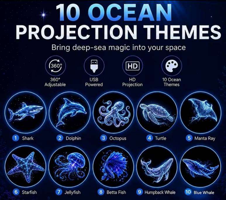 Ocean Projection Light Set of 10