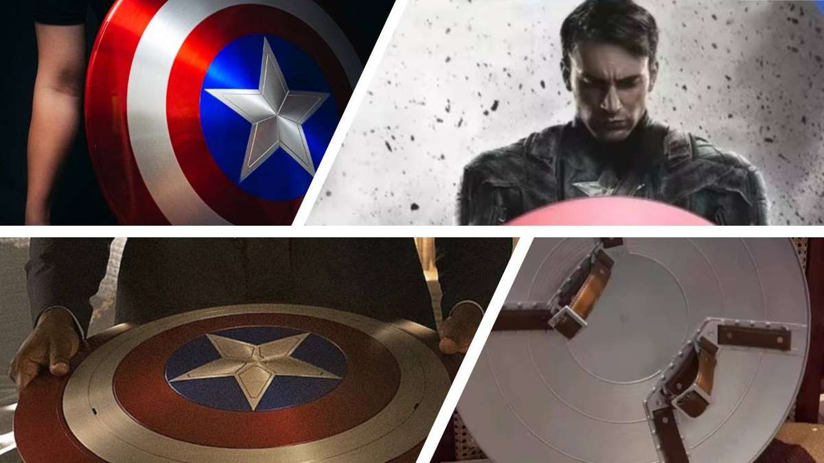 Captain America Life-Size Helmet & Metal Shield (60 cm)