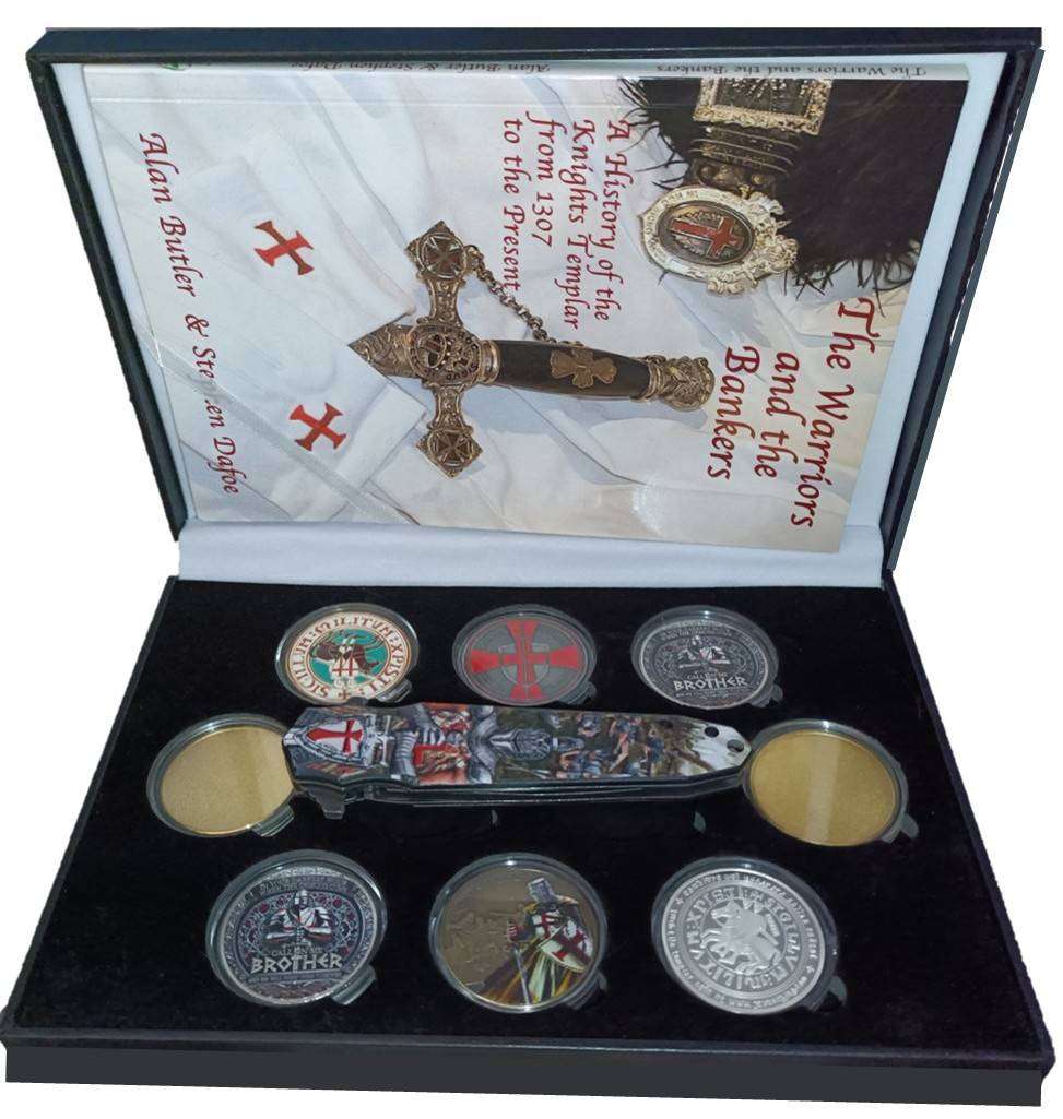  Fathers Day Edition: Ultimate Templar Knight Gift Set (Book + Medallions + Crusader Knife)