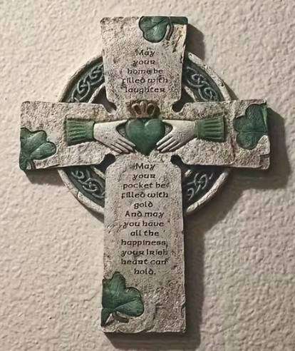 Irish Blessing Cross for St Patrick's Day and Easter