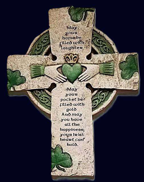 Irish Blessing Cross for St Patrick's Day and Easter