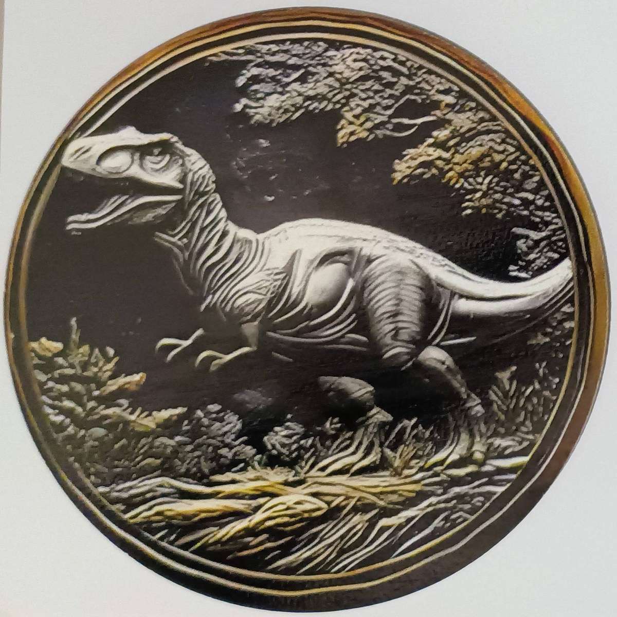 Limited Dinosaur Coaster Set (6 Piece)  Vibrant Drink Coasters - only 1 set available