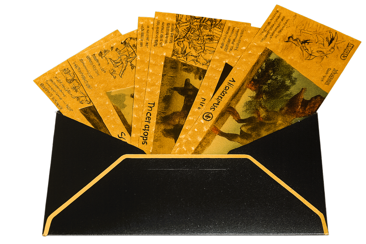 Hurry! Last 6 Pc Dinosaur Gold Reflective Foil Note Collection - 1 set