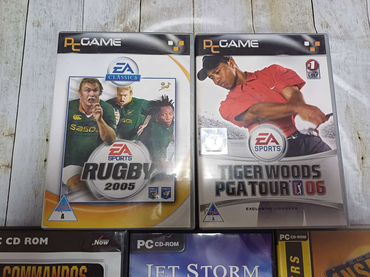 Lot of Seven Original Windows PC Games (Sold as lot). Please see photos and description.