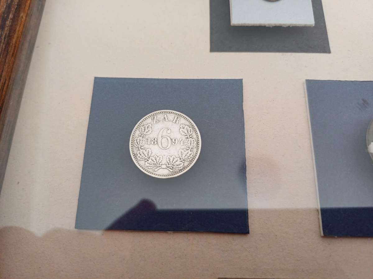 ZAR Paul Kruger mounted lot of rare items in Spink & Son Ltd Frame. Beautiful!