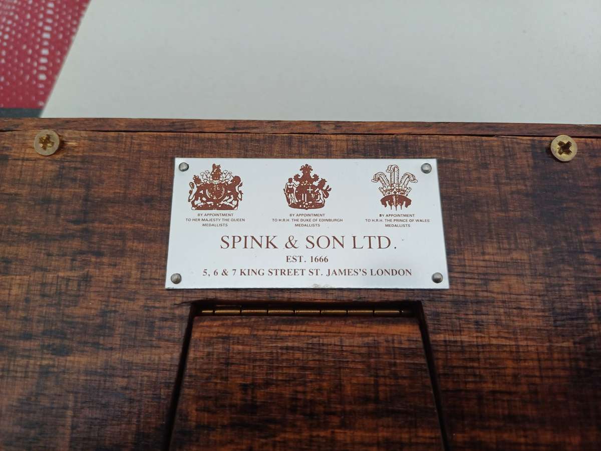 ZAR Paul Kruger mounted lot of rare items in Spink & Son Ltd Frame. Beautiful!