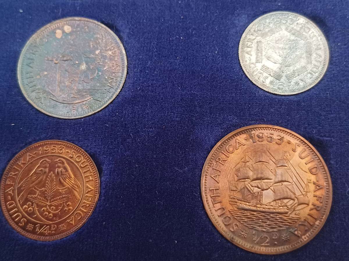 SA Union 1953 Silver Short Proof Set In SA Mint Box!