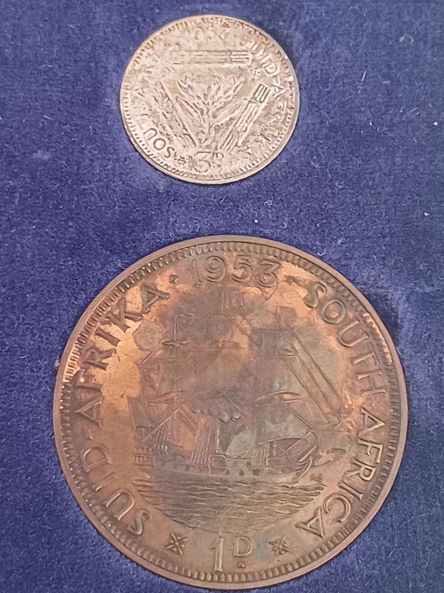 SA Union 1953 Silver Short Proof Set In SA Mint Box!