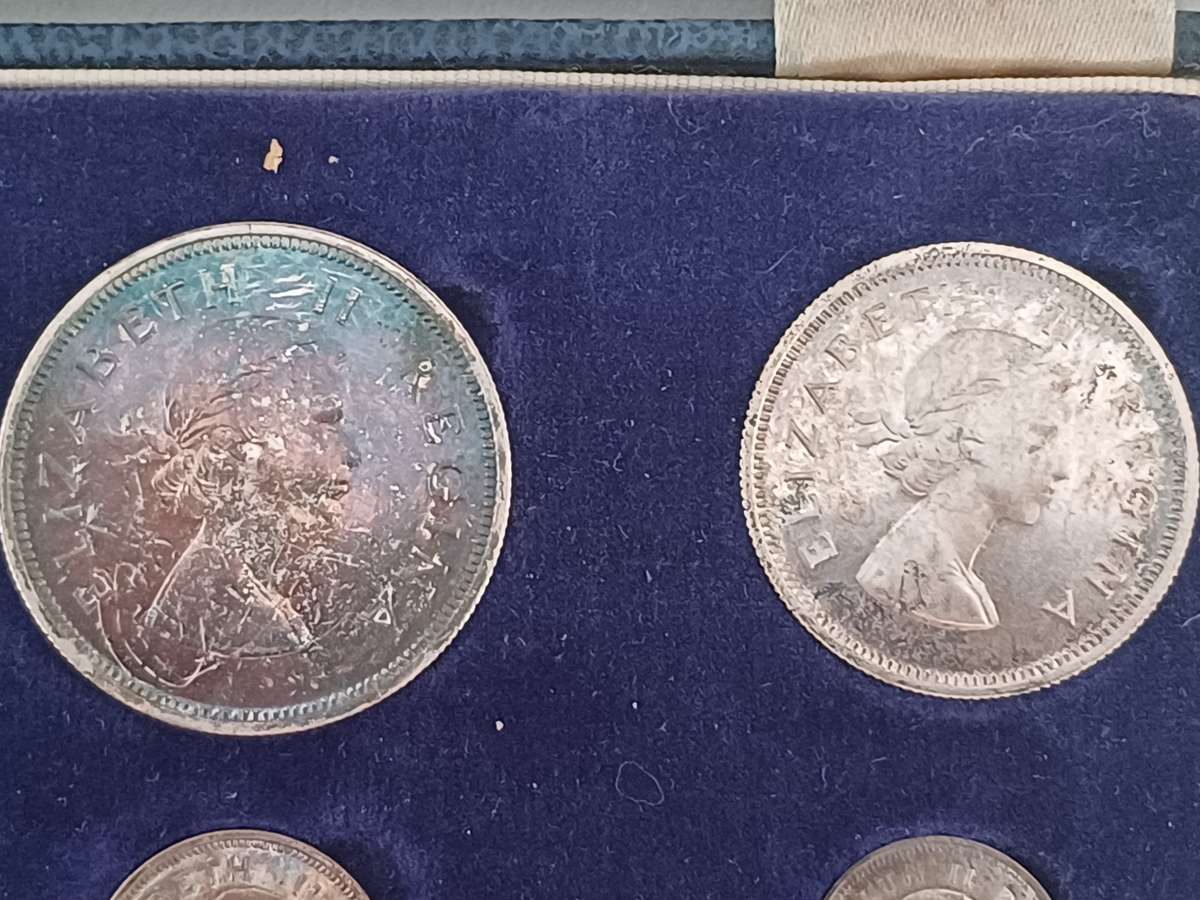 SA Union 1953 Silver Short Proof Set In SA Mint Box!