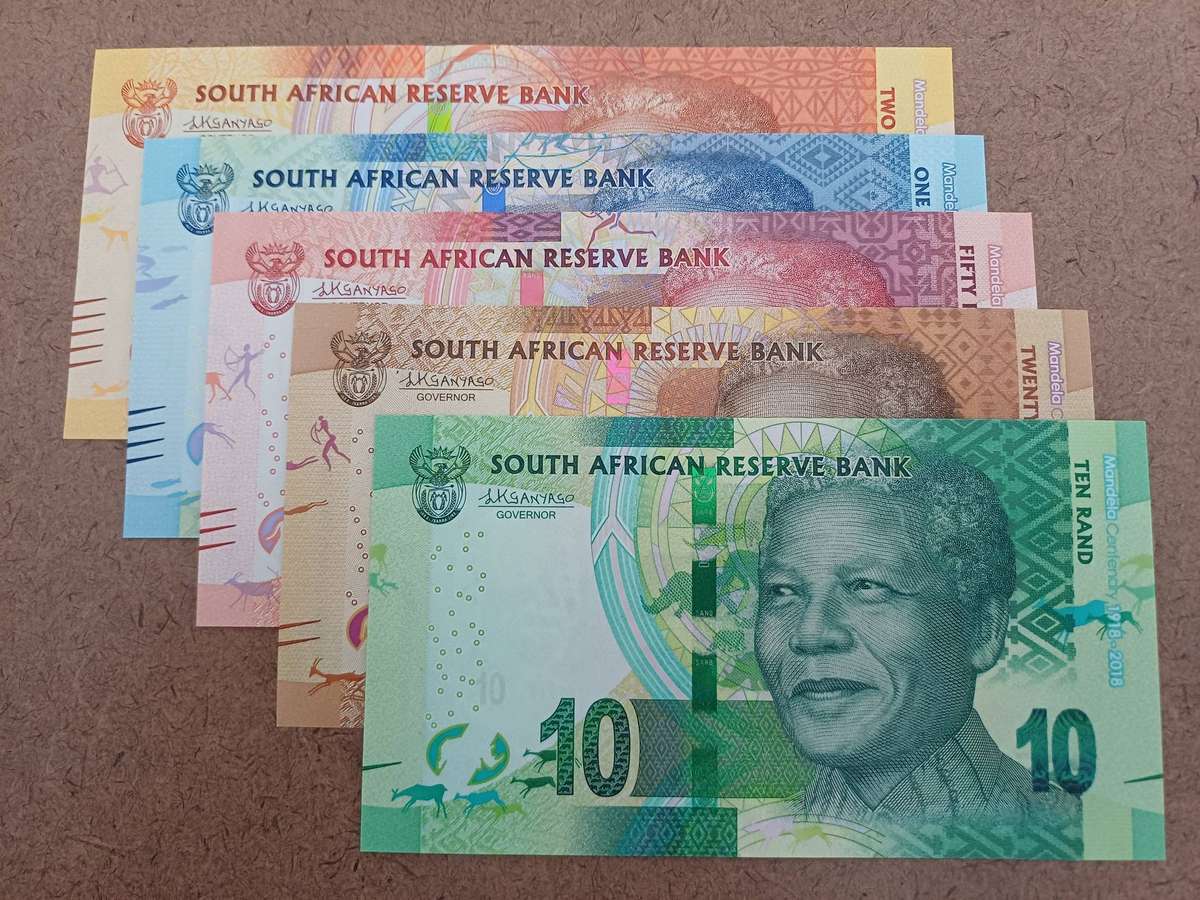 Complete Set of Mandela 2018 Centenary AA Low Numbered Banknotes - All With Same Serial Number!
