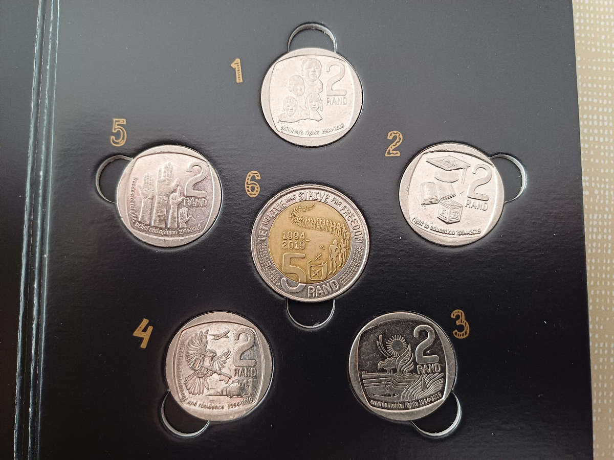 Complete Set of SA25 Coin Set in SA Mint Folder! (9 Available)