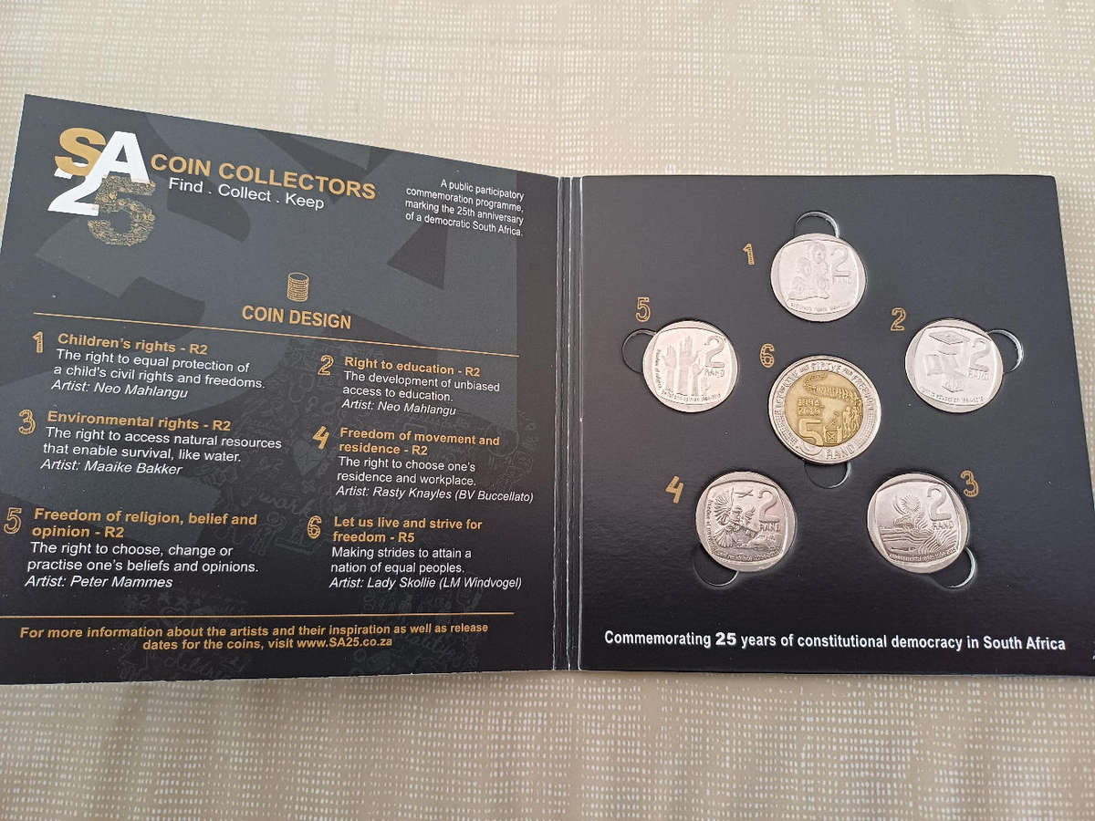 Complete Set of SA25 Coin Set in SA Mint Folder! (9 Available)