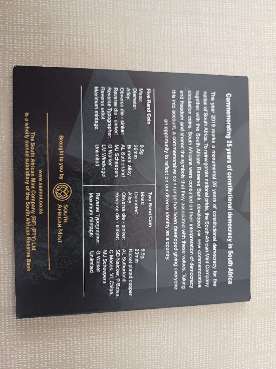 Complete Set of SA25 Coin Set in SA Mint Folder! (9 Available)