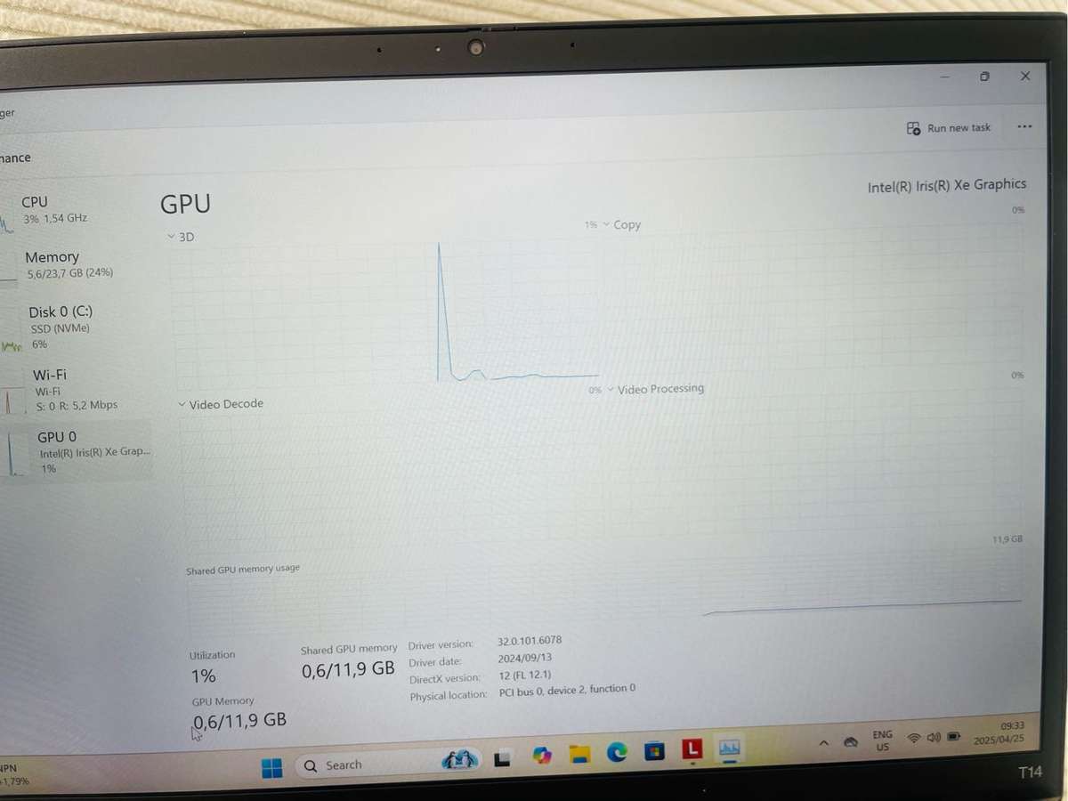 New Lenovo ThinkPad T14 Gen 3 Core i5 Laptop 21AH004XZA With 24GB RAM