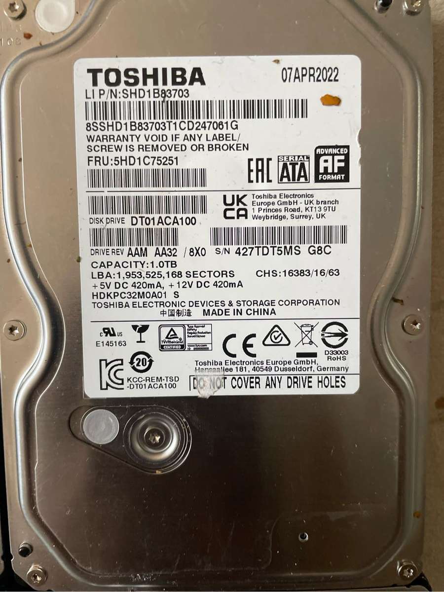 1TB Hard Drives