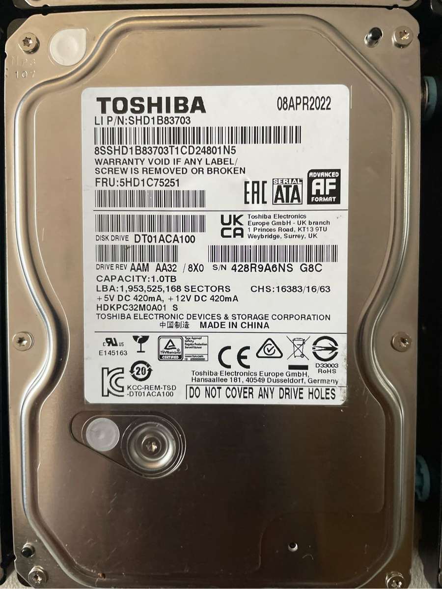 1TB Hard Drives