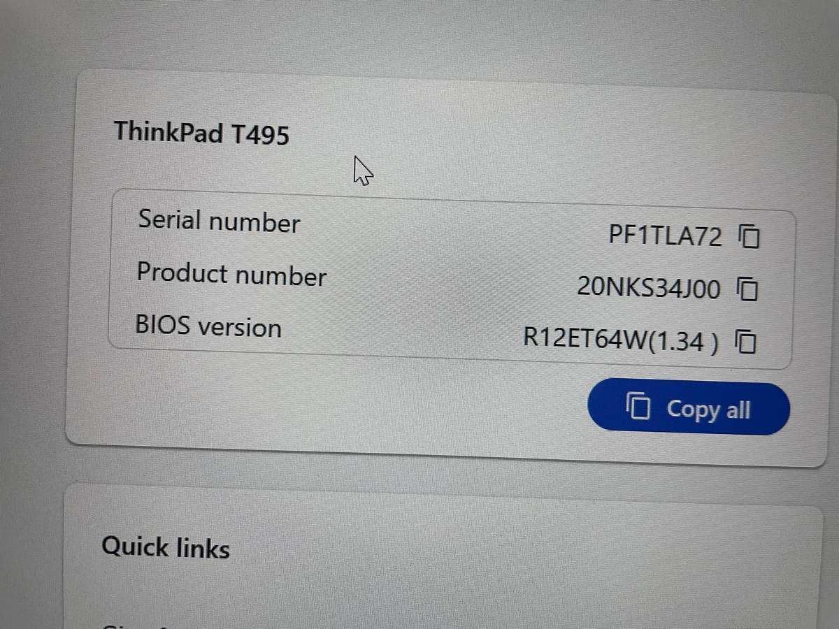 Lenovo T495 Rayzen 5 Pro