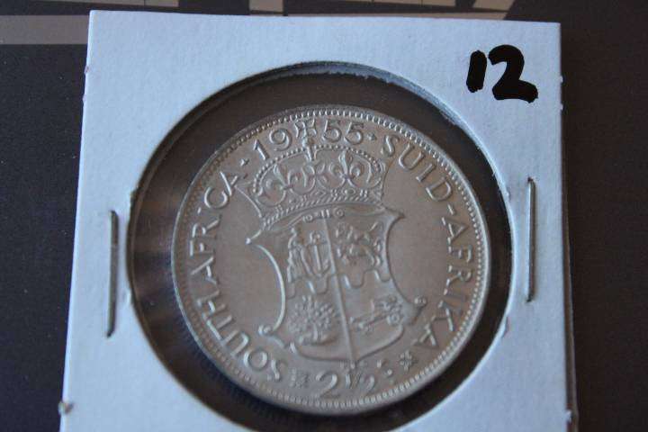 1955 Silver Two and a Half Shilling Unc, R422.85