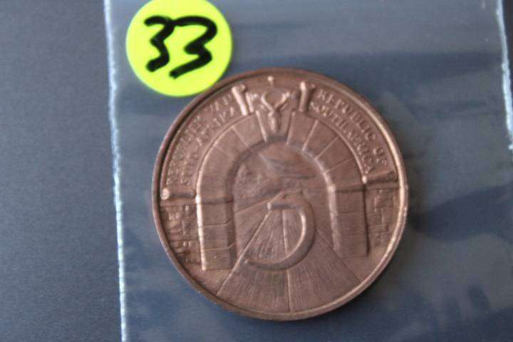 1966 Bronze Medallion 5th Anniversary OF RSA