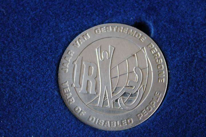 1986 Year of the Disabled Silver R1, Spot R717.72