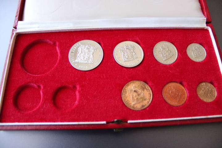 1974 Partial Proof Set 50c to 1/2c
