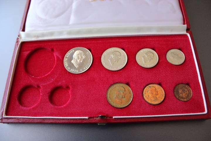 1976 Partial Proof Set 50c to 1/2c