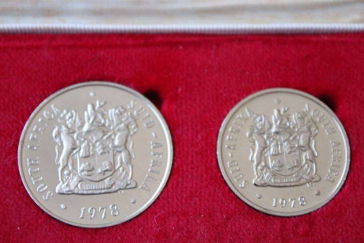 1978 Partial Proof Set 50c to 1/2c