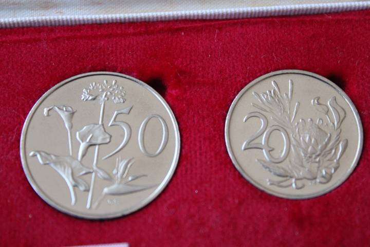 1978 Partial Proof Set 50c to 1/2c