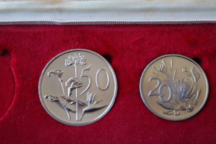 1980 Partial Proof Set 50c to 1/2c