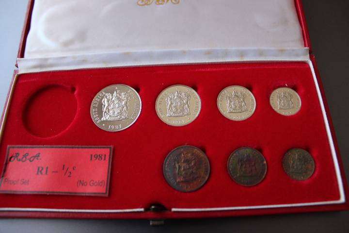 1981 Partial Proof Set 50c to 1/2c