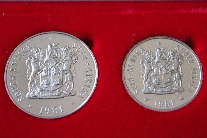 1981 Partial Proof Set 50c to 1/2c
