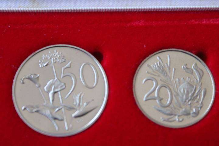 1981 Partial Proof Set 50c to 1/2c