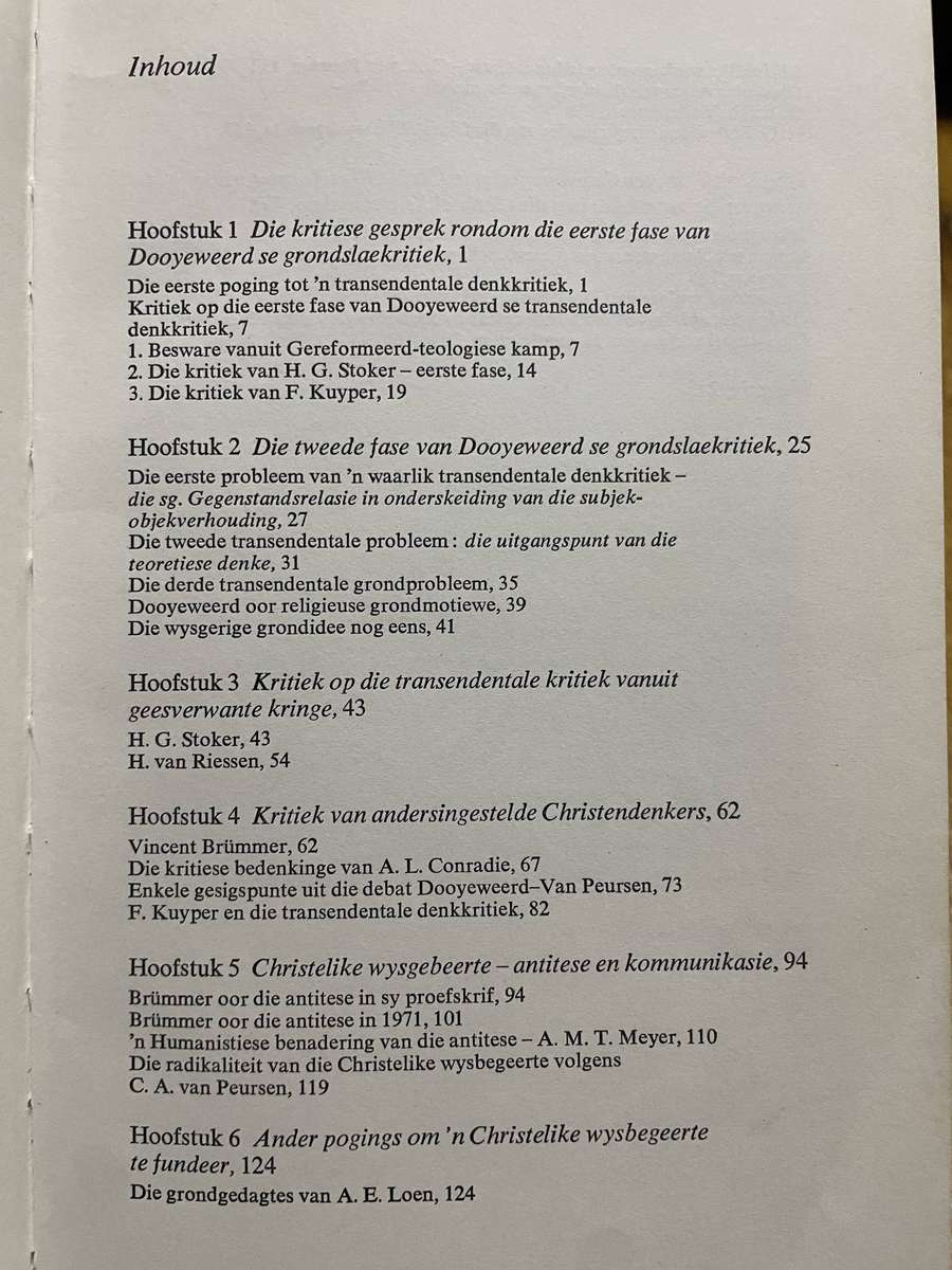 Christelike Wysbegeerte: Standpunte en Probleme 1. P. de B. Kock