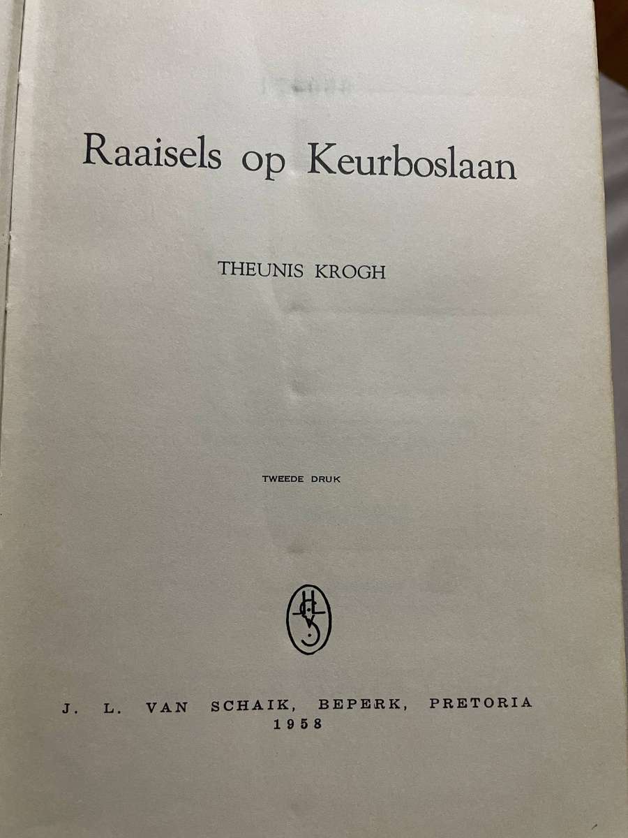 Theunis Krogh. Raaisels op Keurboslaan,