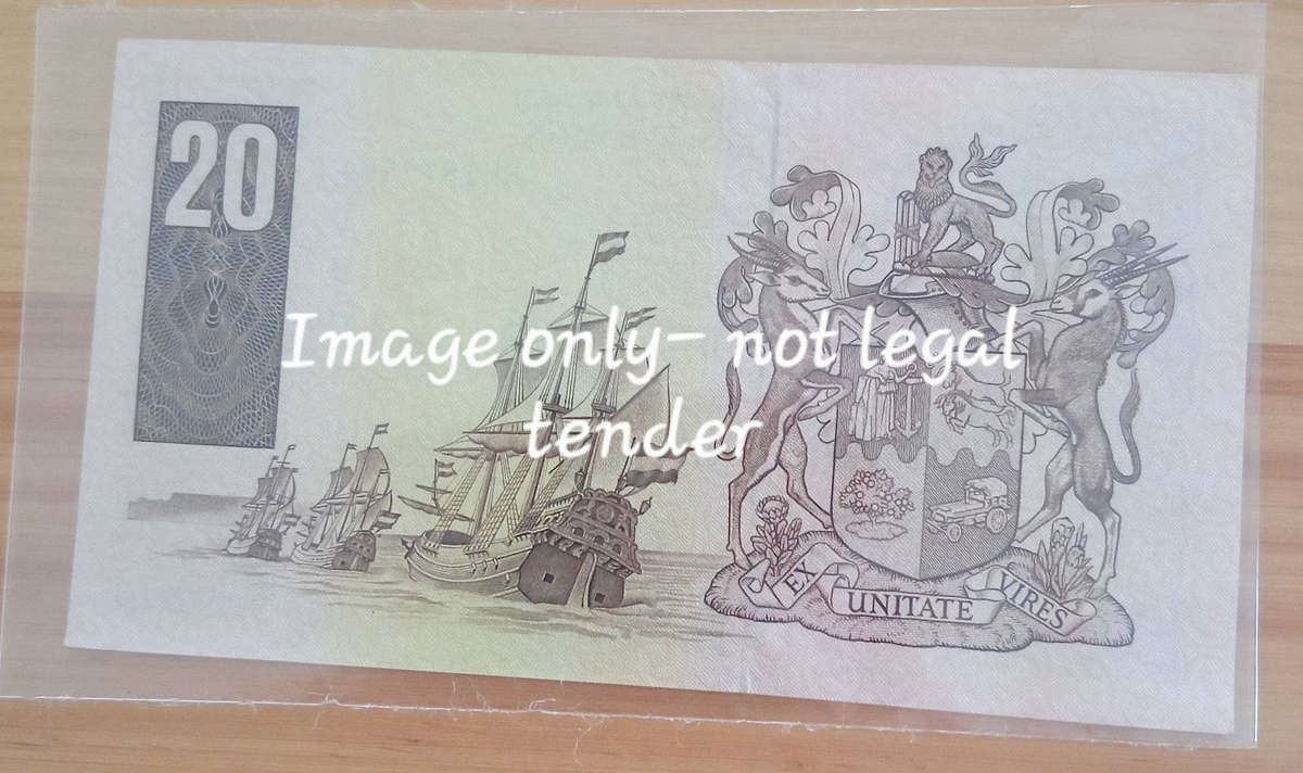 1990 South African R20 note