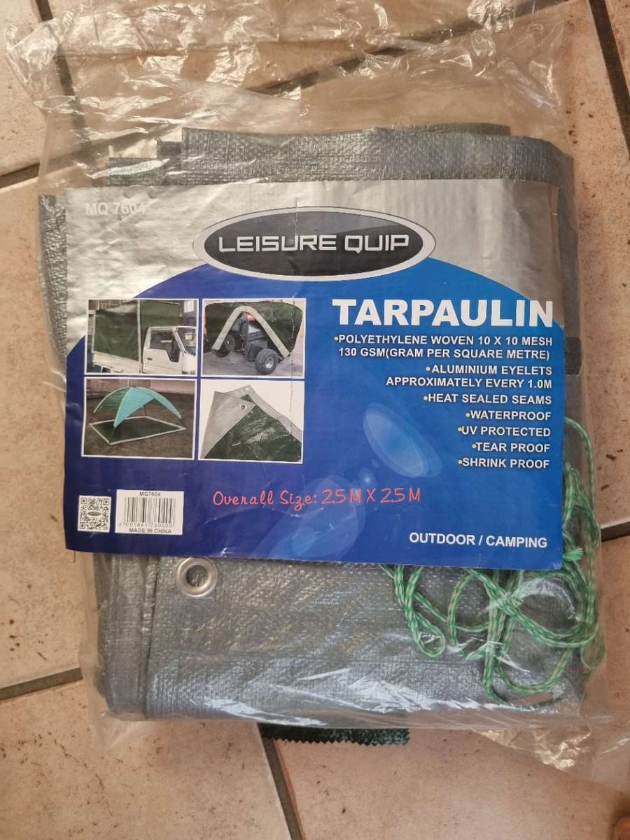 2.5x2.5m Grey Tarp