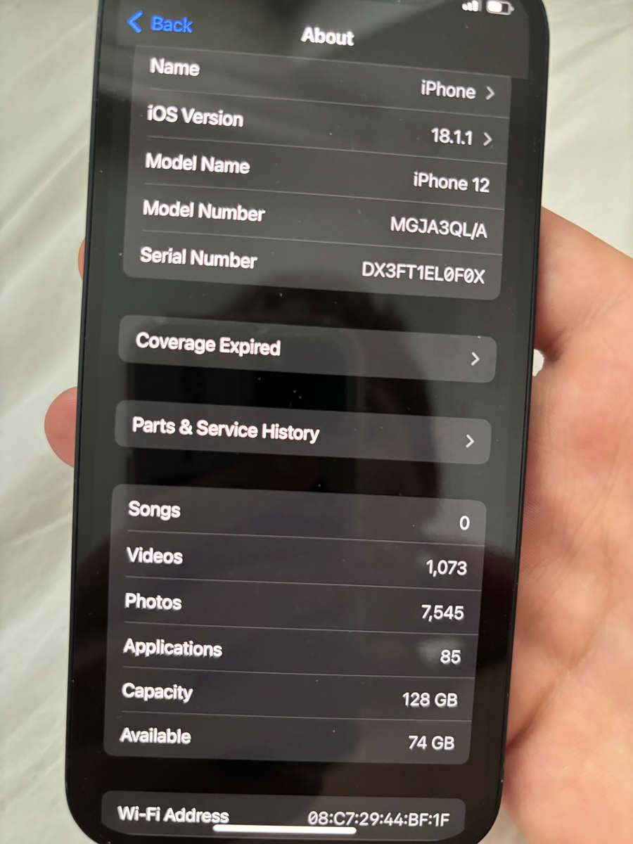 IPhone 12 128gb 89% Battery