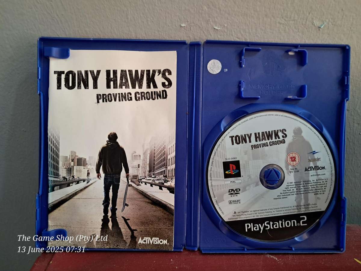 PS2 Tony Hawk's Proving Ground - CIB