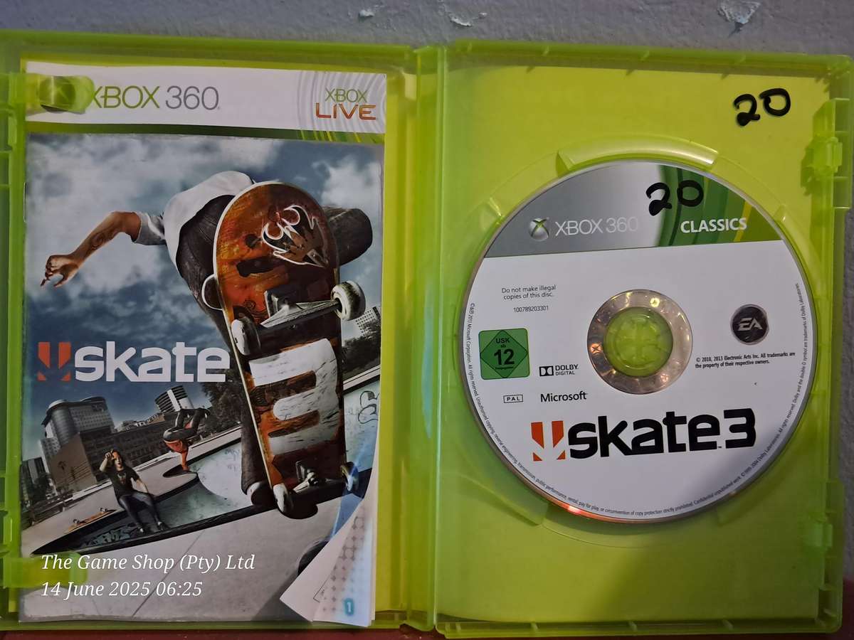 XB360 Skate 3 - CIB