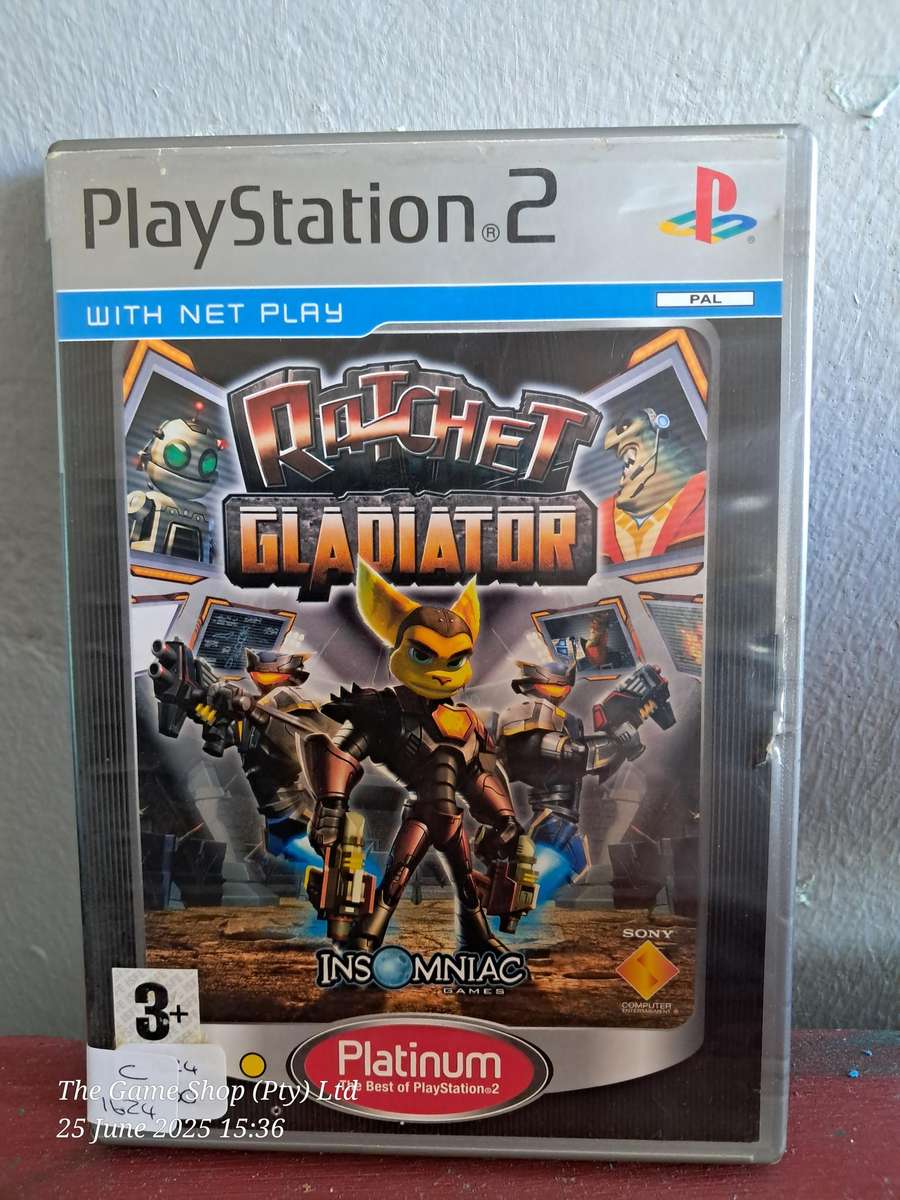 PS2 RATCHET GLADIATOR (pLATINUM) - CIB