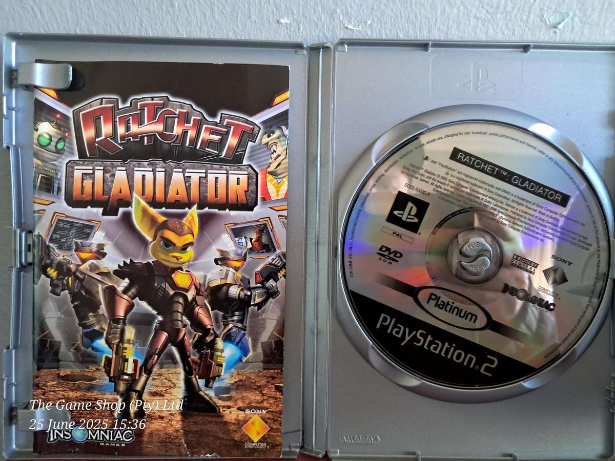 PS2 RATCHET GLADIATOR (pLATINUM) - CIB